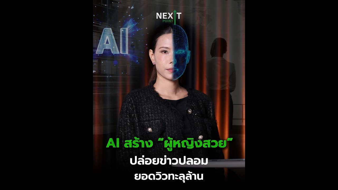 AI สร้าง “ผู้หญิงสวย” ปล่อยข่าวปลอม ยอดวิวทะลุล้าน | Next Point