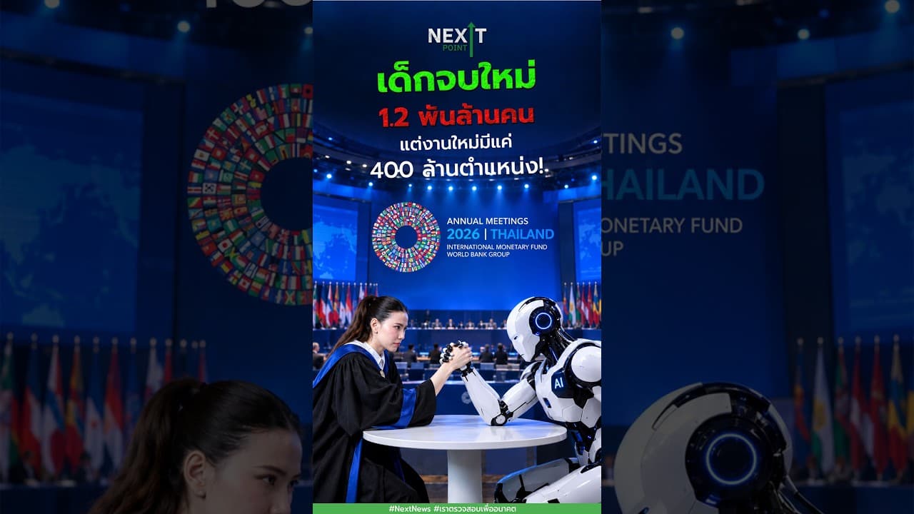 เด็กจบใหม่ 1.2 พันล้านคน แต่งานใหม่มีแค่ 400 ล้านตำแหน่ง!  | Next Point