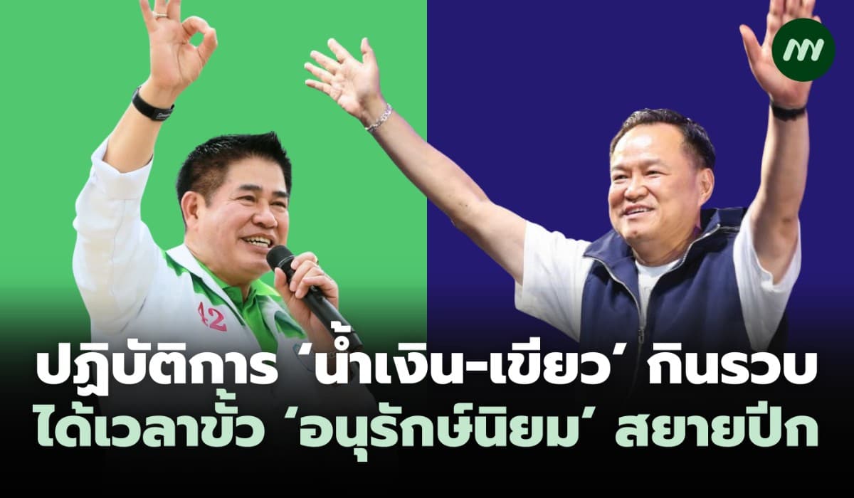 ปฏิบัติการ ‘น้ำเงิน-เขียว’ กินรวบ  ได้เวลาขั้ว ‘อนุรักษ์นิยม’ สยายปีก