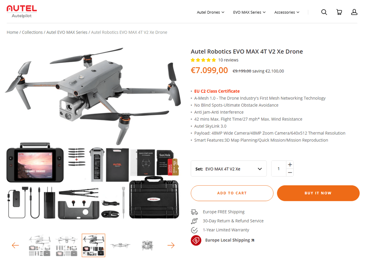 โดรน Autel EVO Max 4T