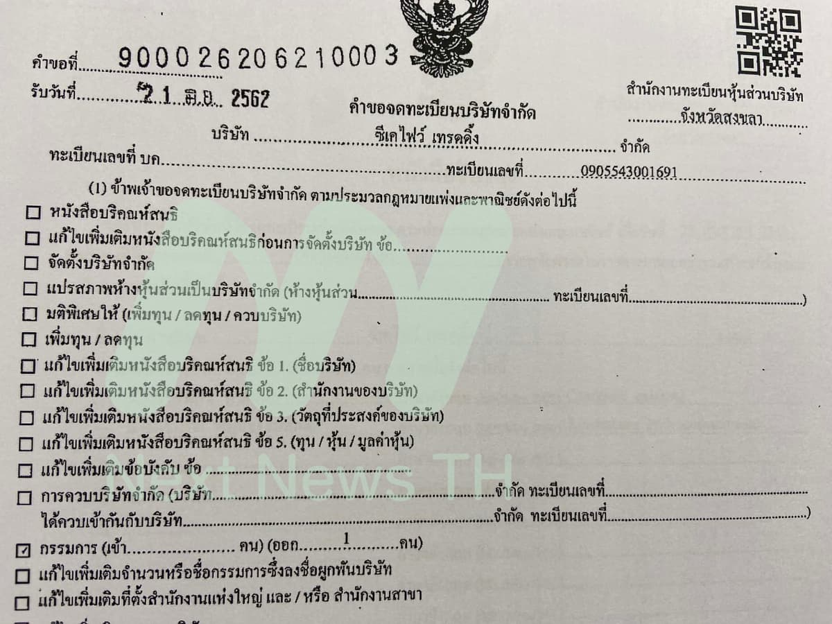 บริษัท ซีเคไฟว์ เทรดดิ้ง จำกัด