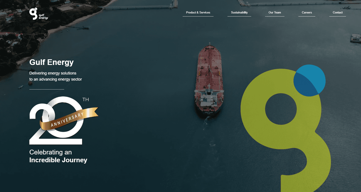 หน้าเว็บ กัลฟ์ เอนเนอร์จี ณ เคนยา