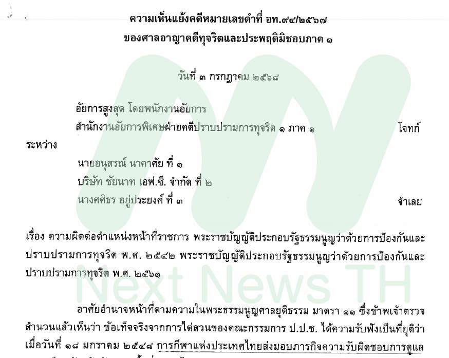 เอกสารความเห็นแย้ง