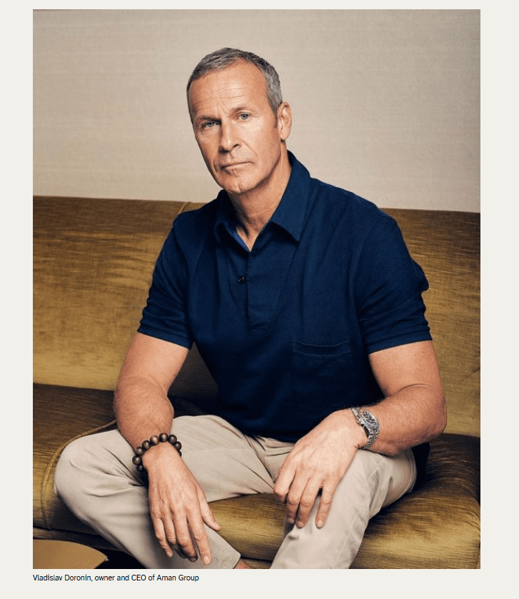 นายวลาดิสลาฟ โดโรนิน  เจ้าของและซีอีโอของ "อามัน กรุ๊ป"