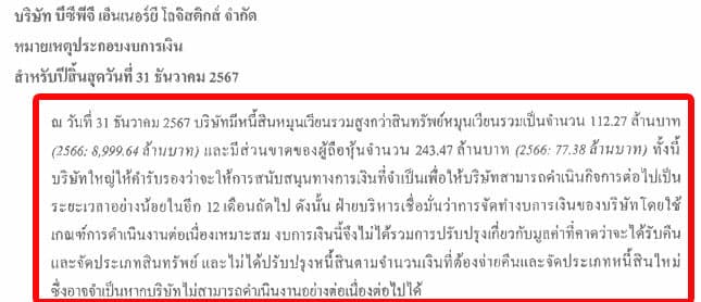 หมายเหตุประกอบงบการเงิน