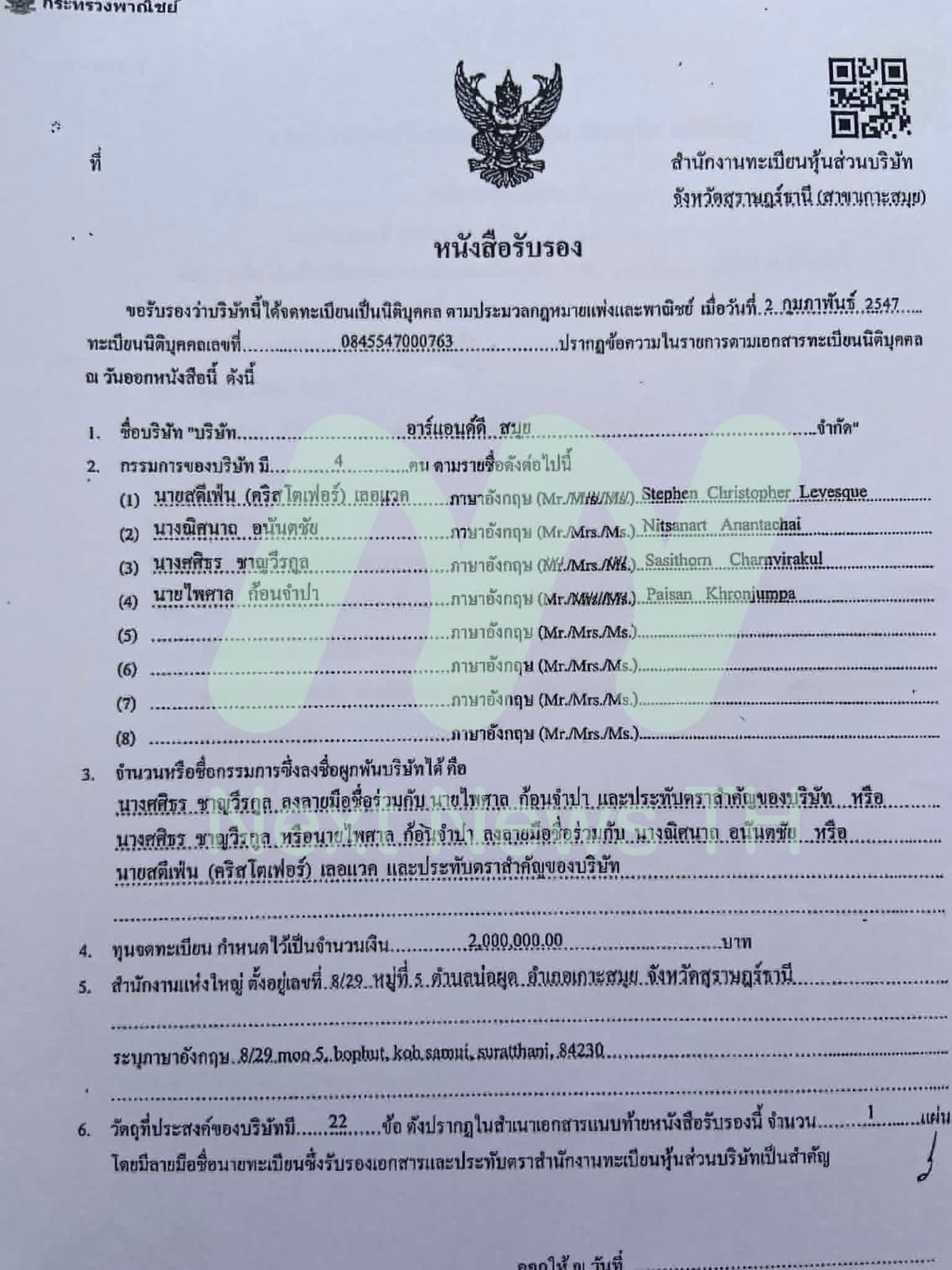 เอกสารกรมพัฒนาธุรกิจการค้า