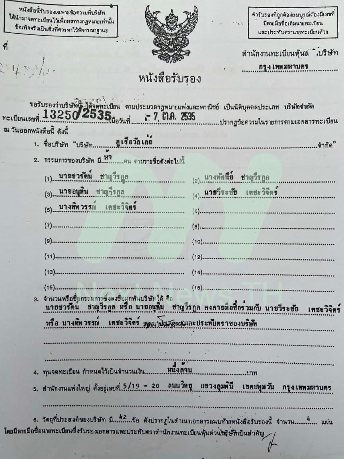 เอกสารกรมพัฒนาธุรกิจการค้า