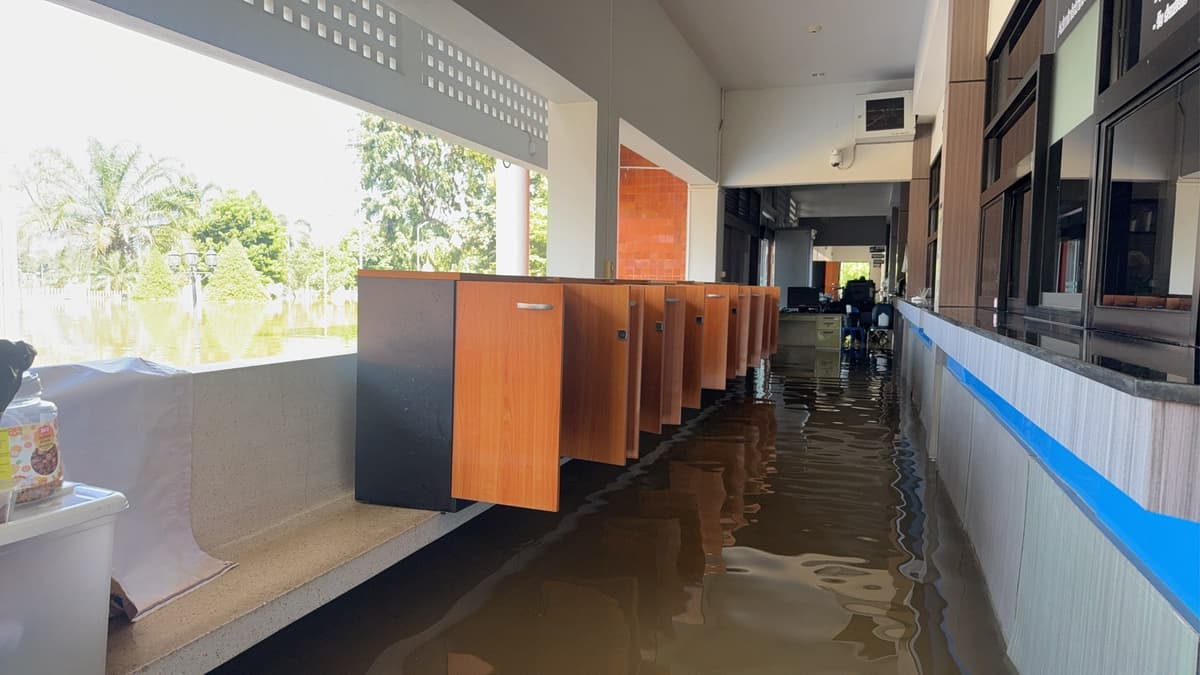 น้ำท่วมศาลเยาวชนฯปราจีนบุรี