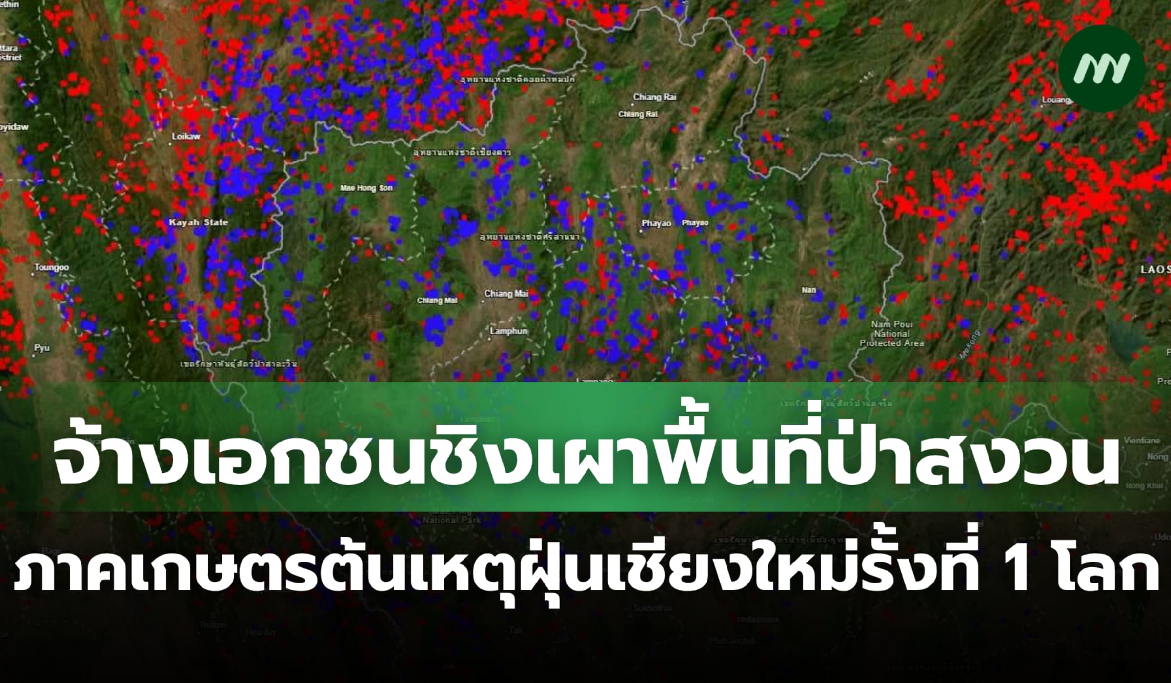 จ้างเอกชนชิงเผาพื้นที่ป่าสงวน เหตุฝุ่นเชียงใหม่รั้งอันดับ 1 โลก?