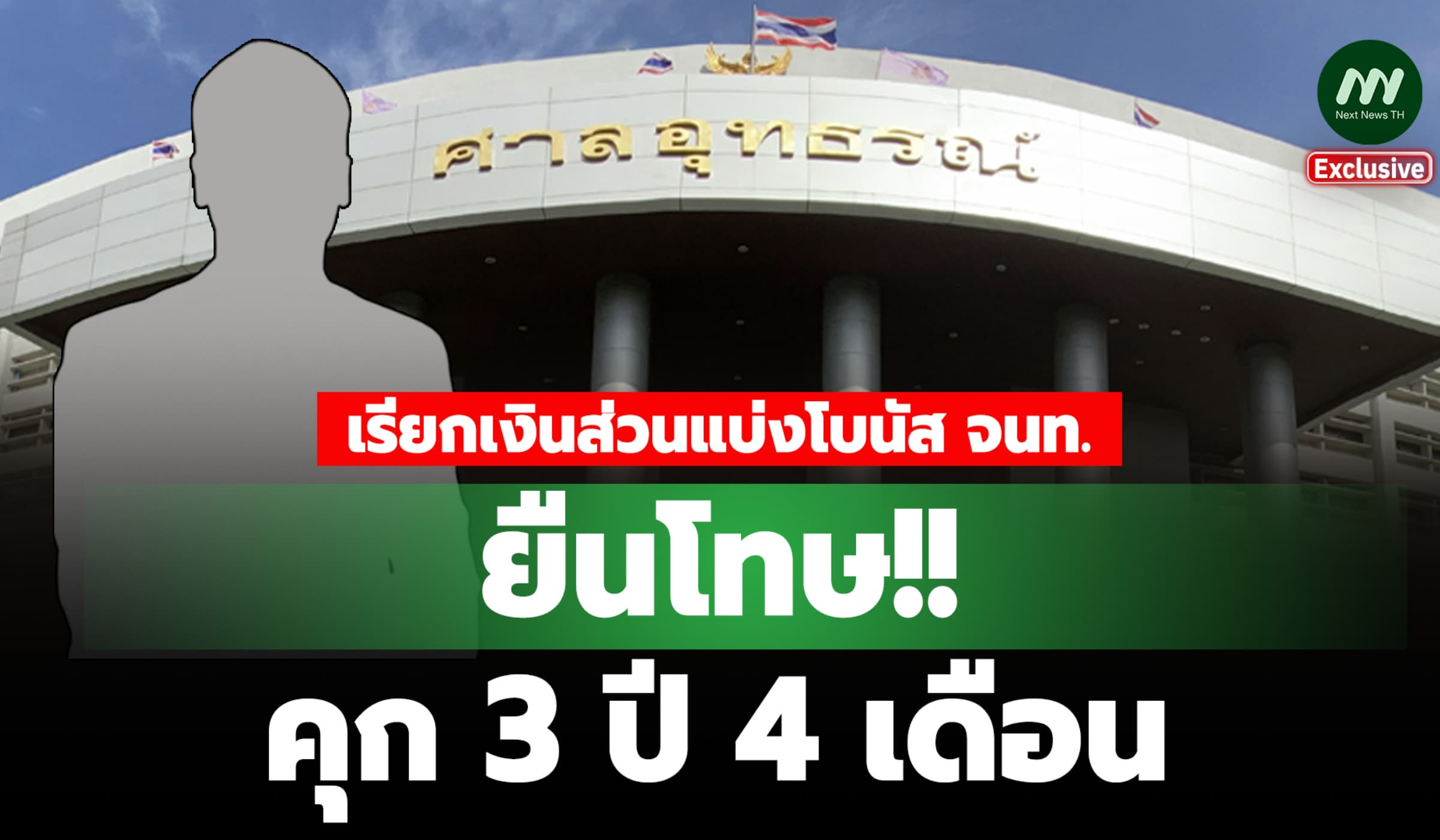 ยืนโทษ! คุก 3 ปี 4 ด. อดีตนายกเทศฯ วังกรด เรียกเงินส่วนแบ่งโบนัส จนท.