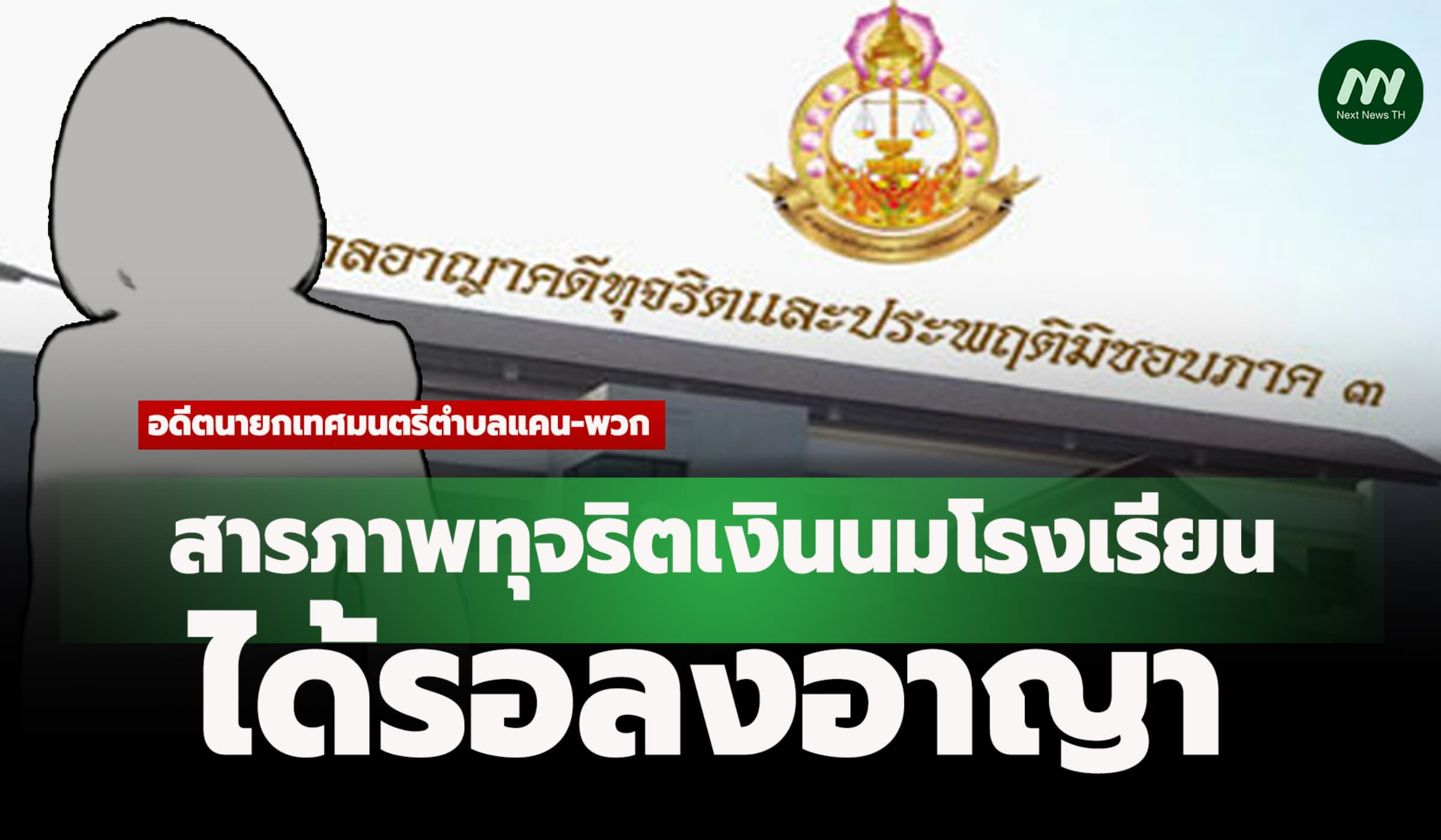 อดีตนายกเทศฯ แคน-พวก สารภาพทุจริตเงินนม ร.ร. โดนคุก 9 ด. ได้รอลงอาญา