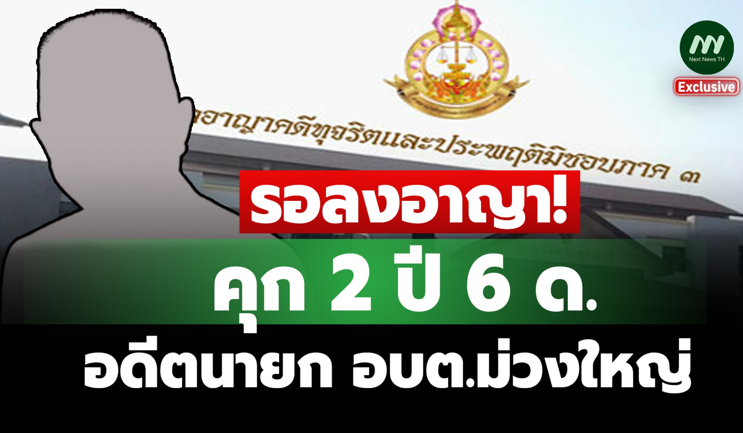 คุก 2 ปี 6 ด.! รอลงอาญา อดีตนายก อบต.ม่วงใหญ่ สารภาพทุจริตก่อสร้างถนน