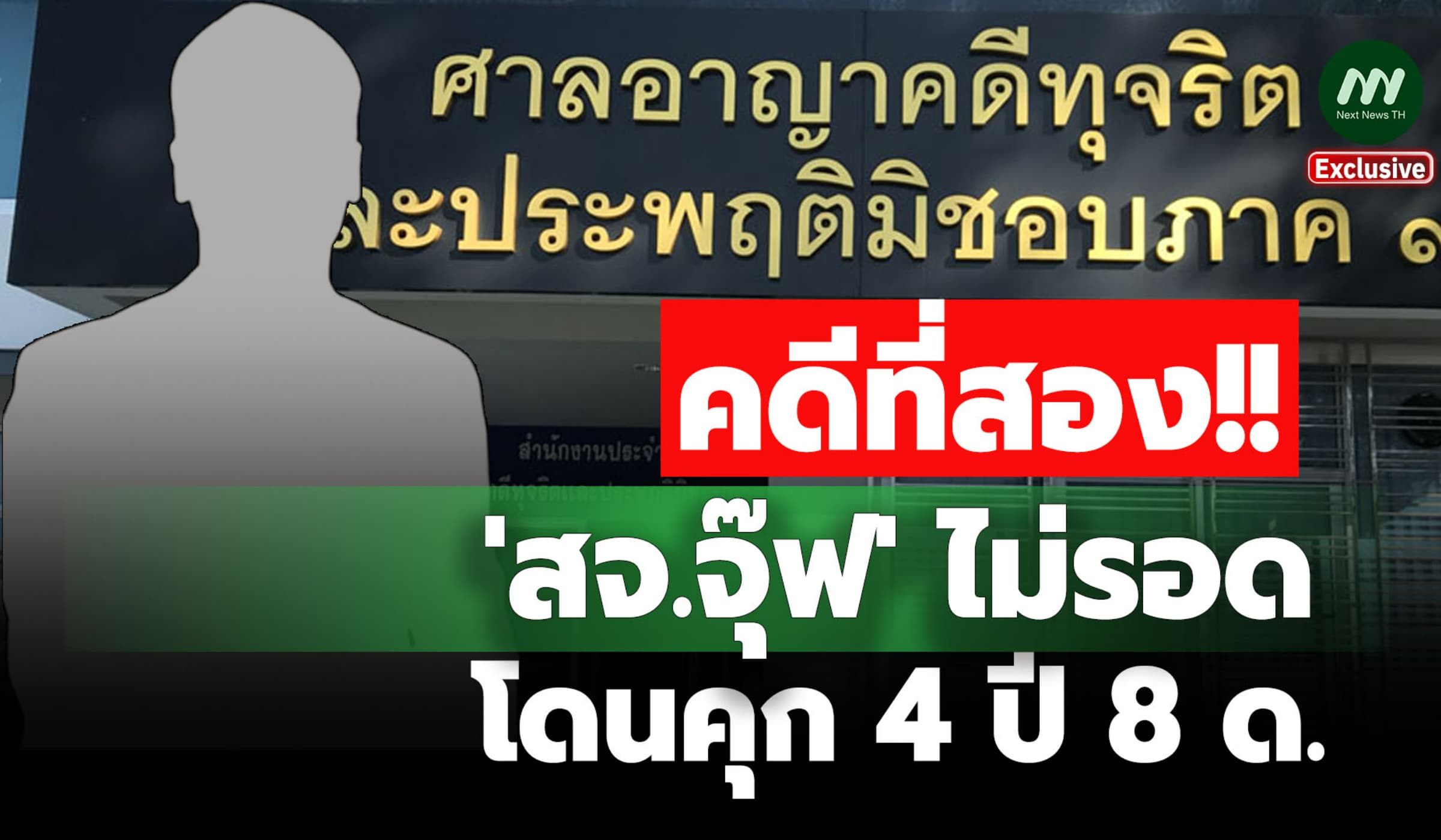 คดีที่ 2!  'สจ.จุ๊ฟ' ไม่รอด โดนคุก 4 ปี 8 ด. ประมูลเช่าศูนย์ฯ มิชอบ