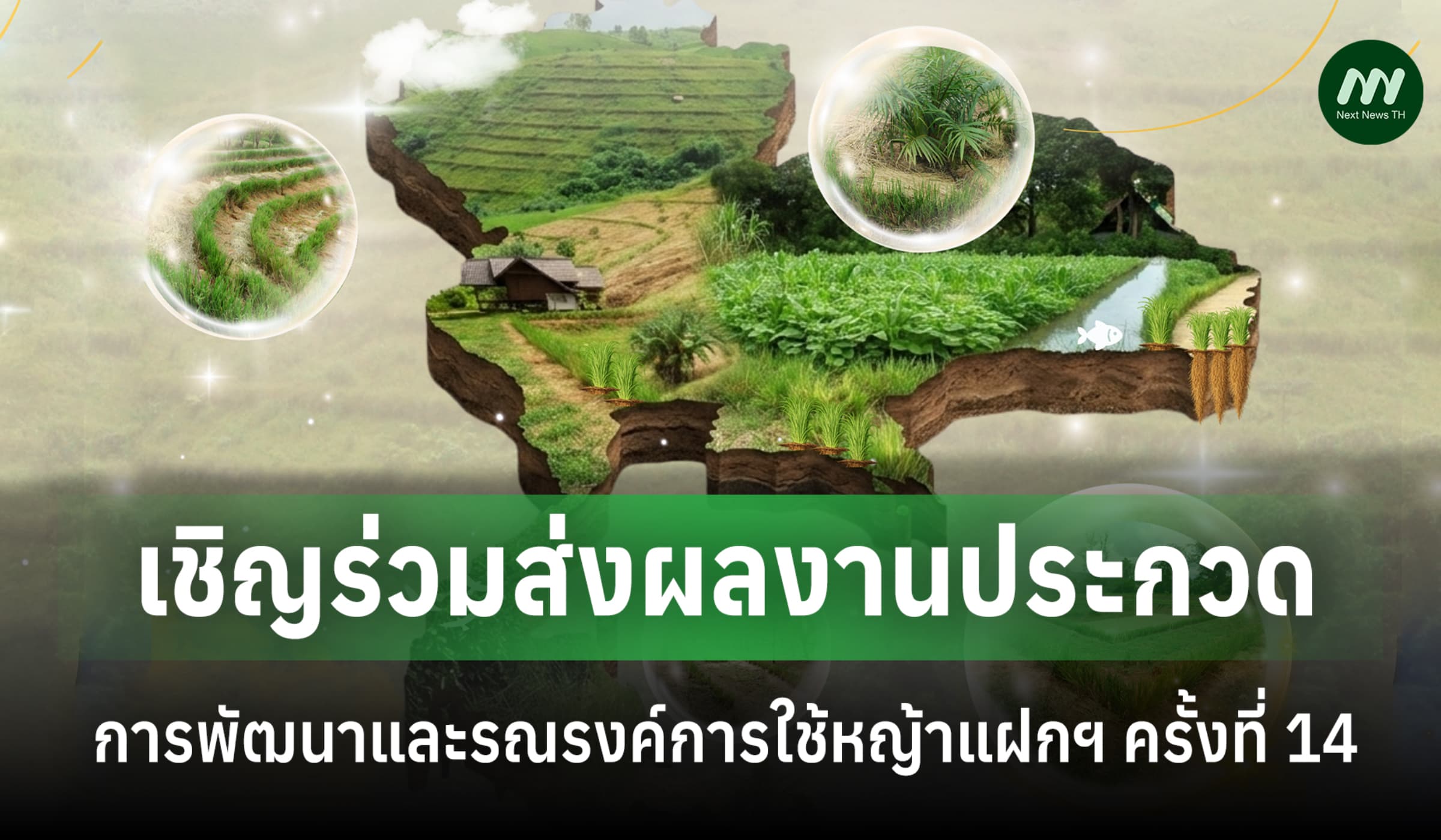 เปิดเวทีประกวดหญ้าแฝก ตามแนวพระราชดำริ ครั้งที่ 14