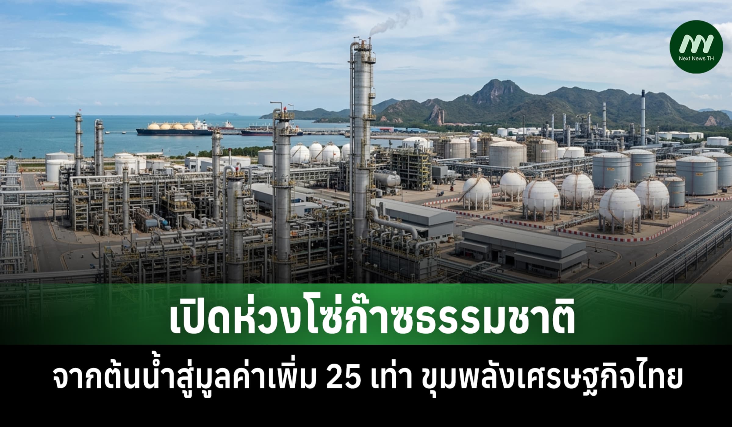 เปิดห่วงโซ่ก๊าซธรรมชาติ จากต้นน้ำสู่มูลค่าเพิ่ม 25 เท่า ขุมพลังเศรษฐกิจไทย