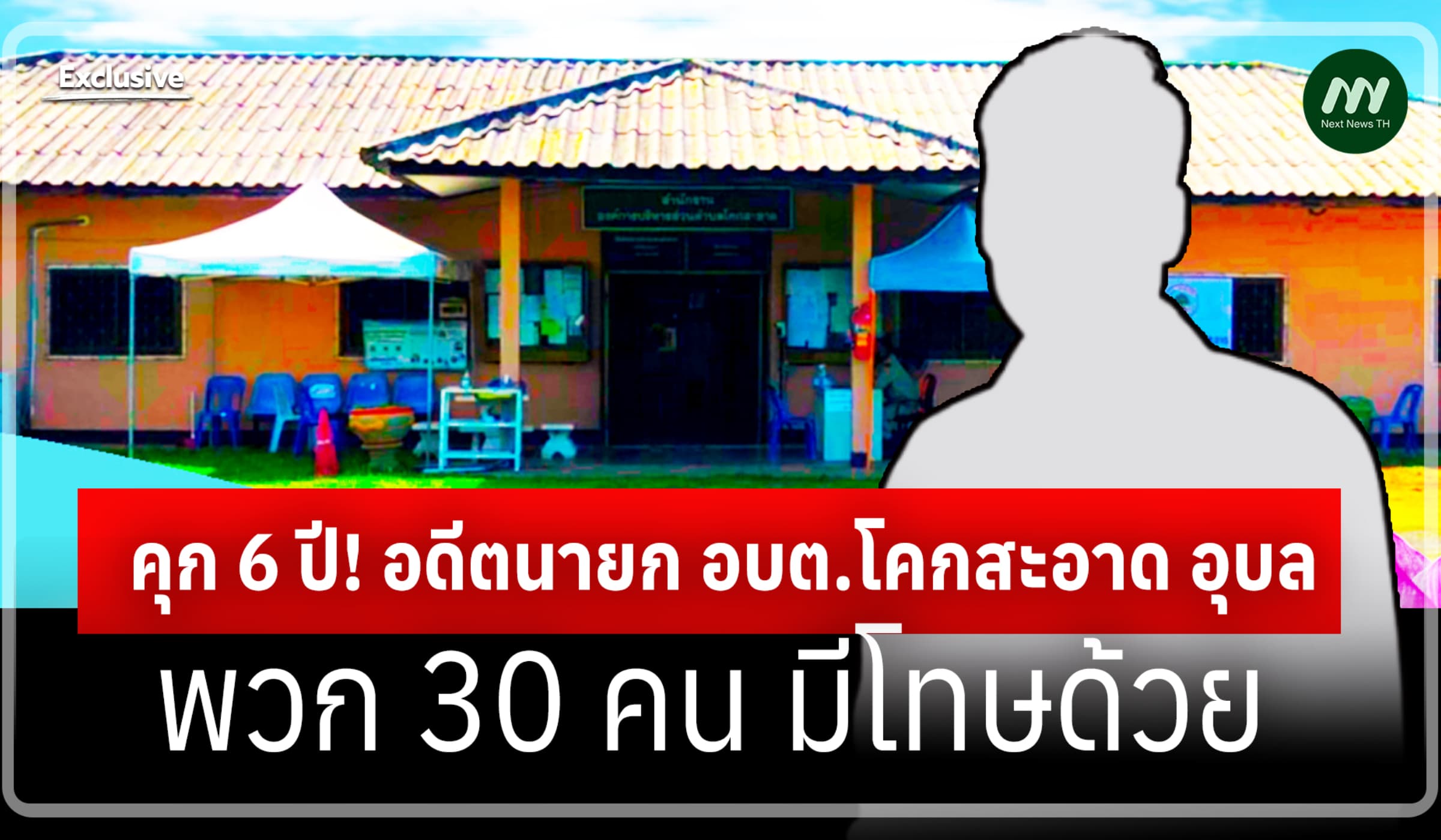 คุก 6 ปี! อดีตนายกอบต.โคกสะอาด ทุจริตเงินที่ปรึกษา-พวก30คน มีโทษด้วย