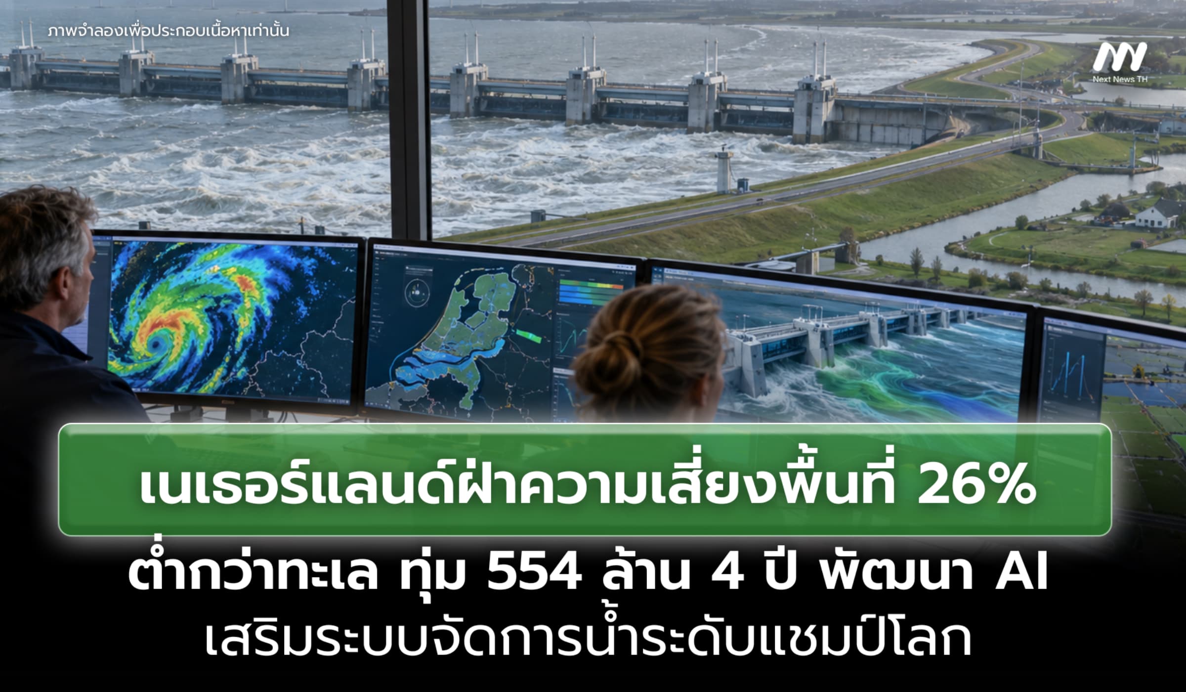 'เนเธอร์แลนด์' แชมป์จัดการน้ำ ทุ่ม 554 ล้าน 4 ปี พัฒนา AI เสริมระบบระดับโลก