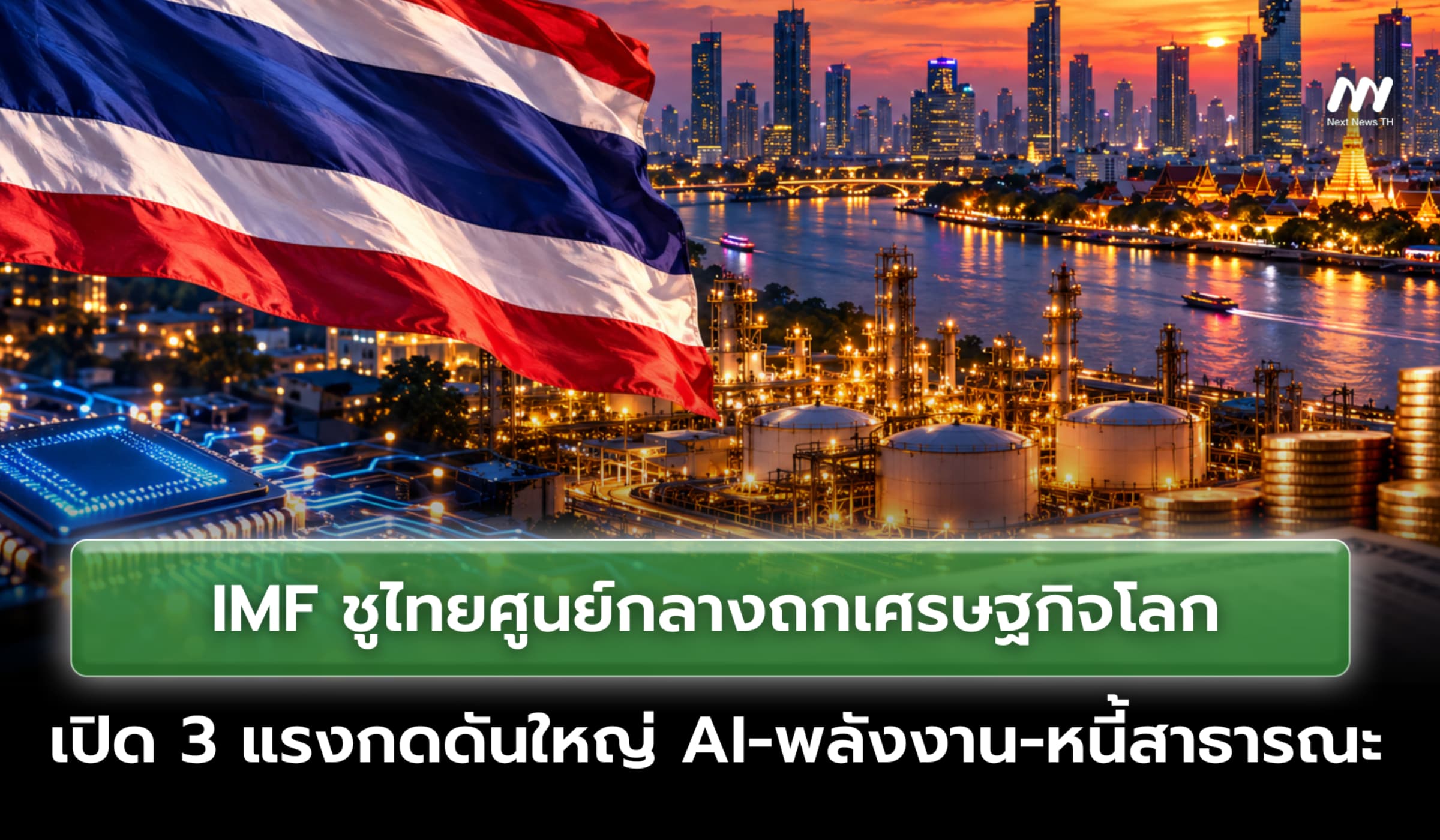 IMF ชูไทยศูนย์กลางถกเศรษฐกิจโลก เปิด 3 แรงกดดันใหญ่ AI-พลังงาน-หนี้