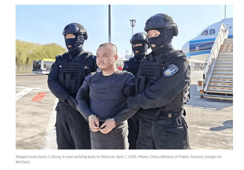 นายหลี่ ซื้อหยง มือขวาเฉิน จื้อ ถูกส่งตัวกลับจีน