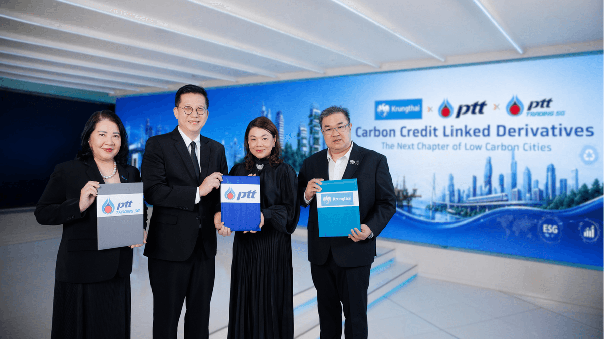 Krungthai x PTT Group Carbon Credit Linked Derivatives