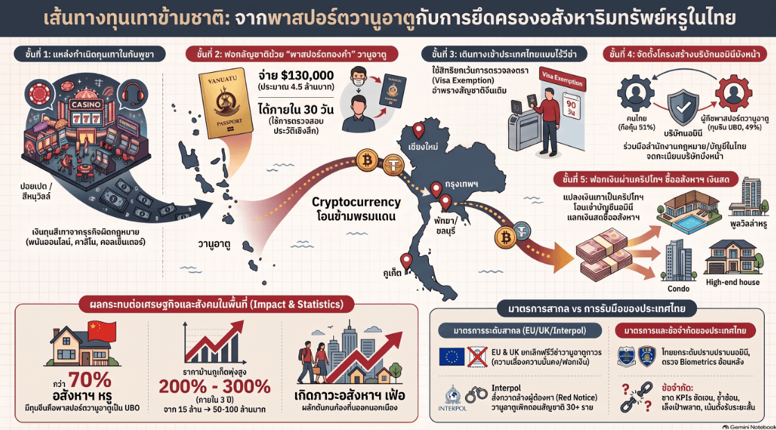 เส้นทางการถือหนังสือเดินทางวานูอาตู สู่การครองอสังหาฯไทย