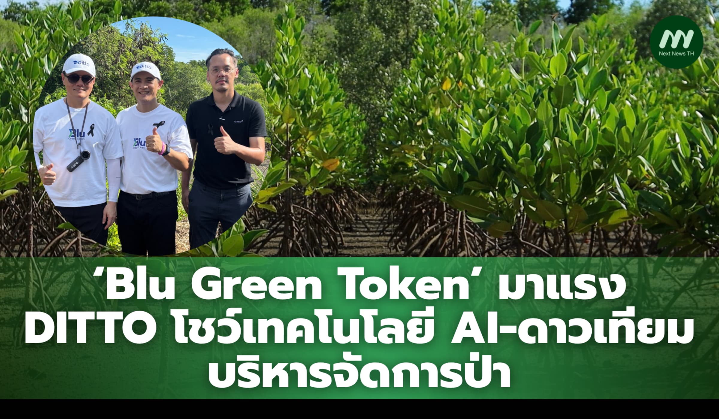 DITTO โชว์เทคฯ AI-ดาวเทียมบริหารจัดการป่า เผย Blu Green Token กระแสแรง