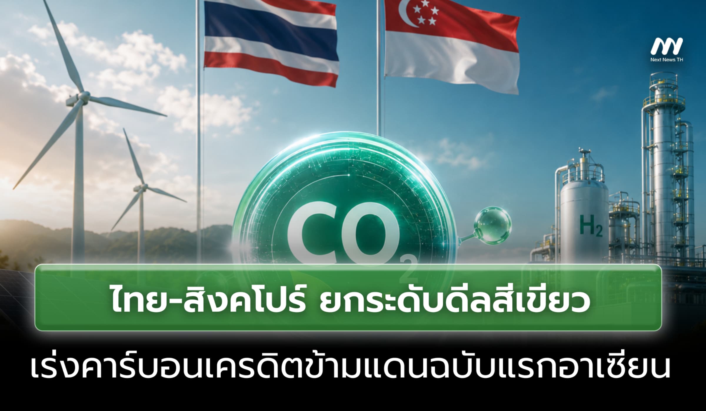 ไทย-สิงคโปร์ ยกระดับดีลสีเขียว เร่งคาร์บอนเครดิตข้ามแดนฉบับแรกอาเซียน