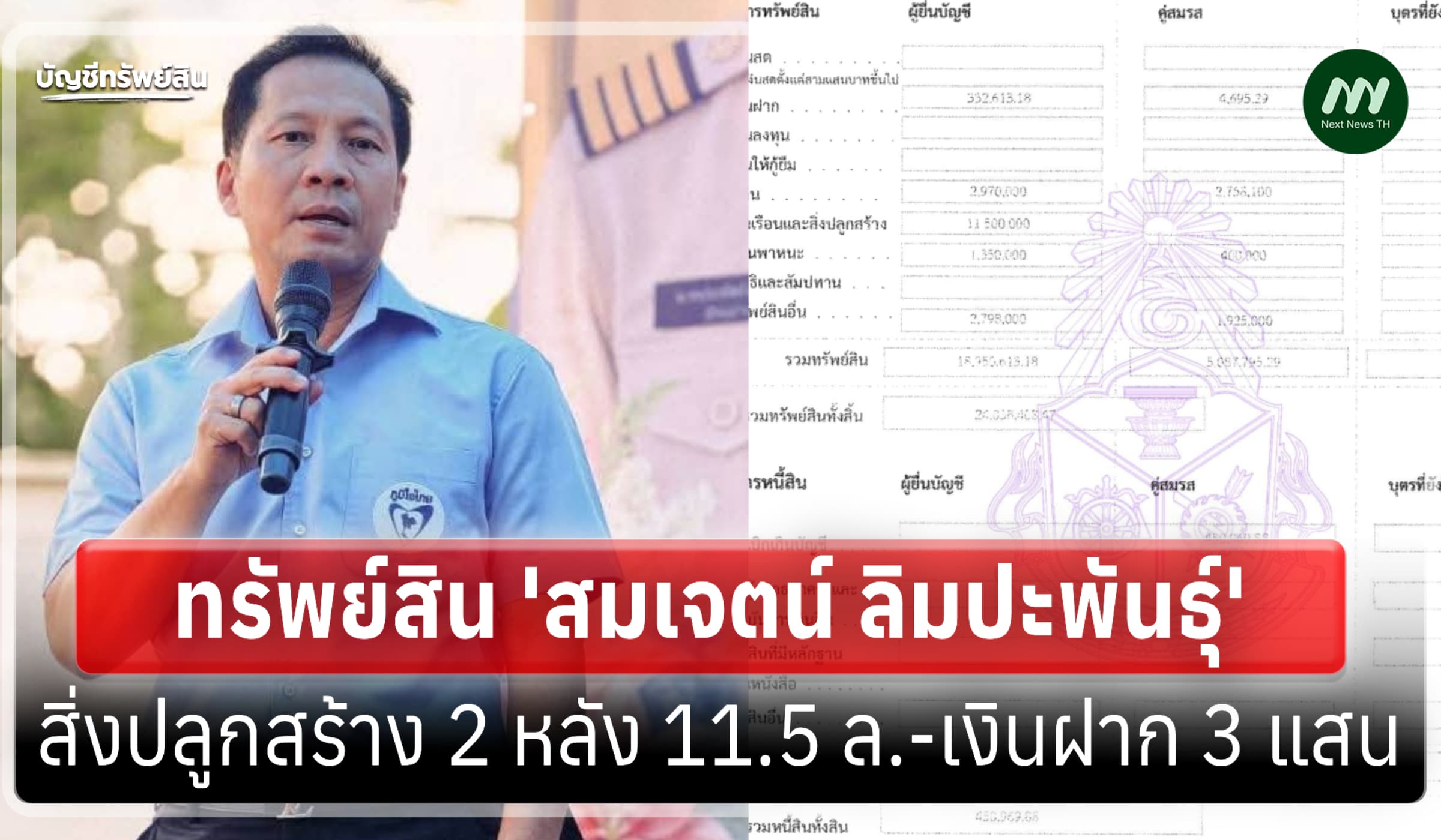 ทรัพย์สิน 24 ล้าน 'สมเจตน์ ลิมปะพันธุ์'-1 ใน 77 ราย กกต.ฟ้องคดีฮั้วสว.