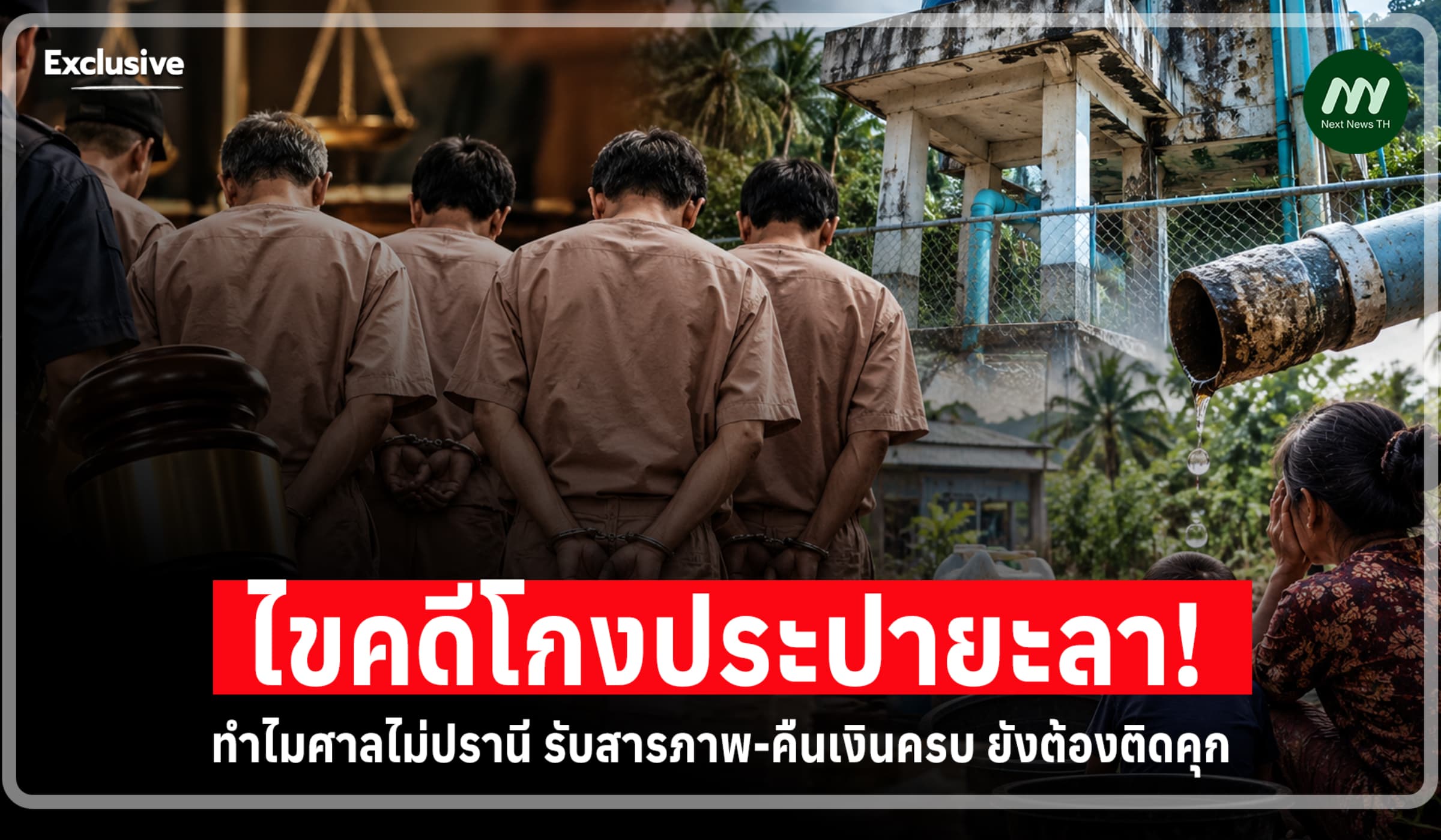 ไขคดีโกงประปายะลา! ทำไมศาลไม่ปรานี รับสารภาพ-คืนเงินครบ ยังต้องติดคุก